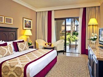 JAZ Miramar Al Aqah Beach Resort - Wohnebeispiel Deluxe Room Pool View (Zimmercodierung UD2)