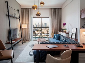 DoubleTree by Hilton Dubai M Square - Wohnbeispiel 1 Bedroom Apartment with Burj Khalifa View (Zimmercodierung AB1)