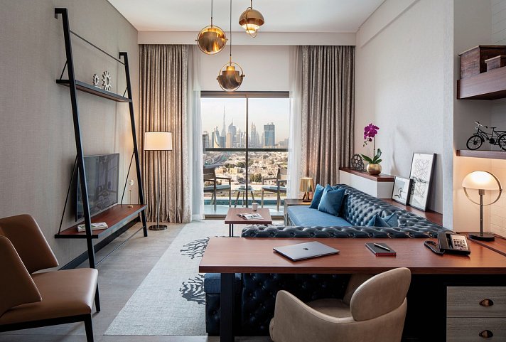 DoubleTree by Hilton Dubai M Square - Wohnbeispiel 1 Bedroom Apartment with Burj Khalifa View (Zimmercodierung AB1)