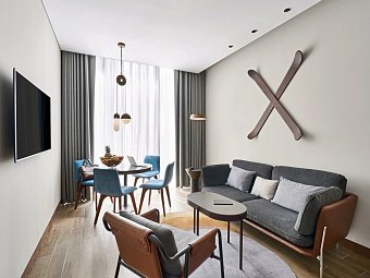 Barceló Business Bay, Dubai - Wohnbeispiel Suite (Zimmercodierung WB1)