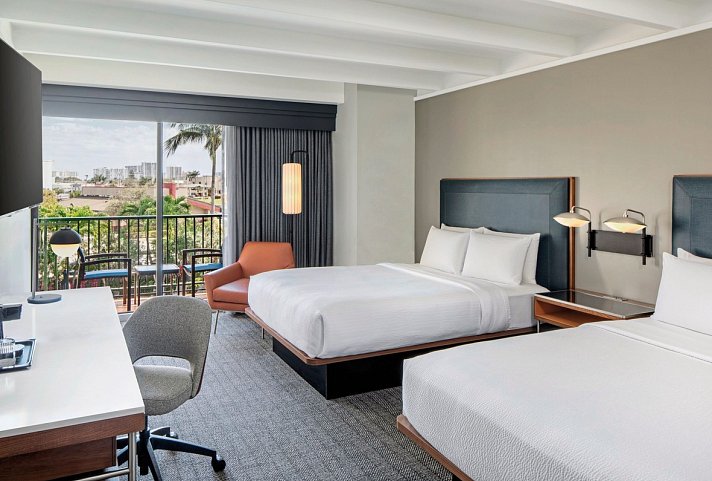 Courtyard Fort Lauderdale East - Wohnbeispiel Guest Room Two Queen balcony