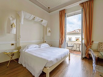 Hotel Kraft - Wohnbeispiel Doppelzimmer Superior Balkon (Zimmercodierung DS1)