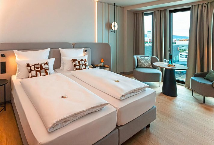 ATLANTIC Hotel Frankfurt - Wohnbeispiel Doppelzimmer Komfort (Zimmercodierung DF1)