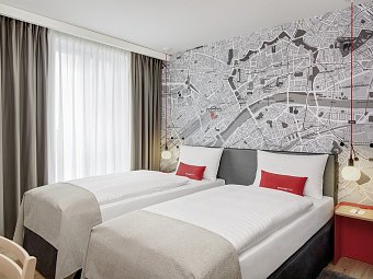 IntercityHotel Frankfurt Hauptbahnhof Süd - Wohnbeispiel Doppelzimmer (Zimmercodierungen DB1 & DC1)