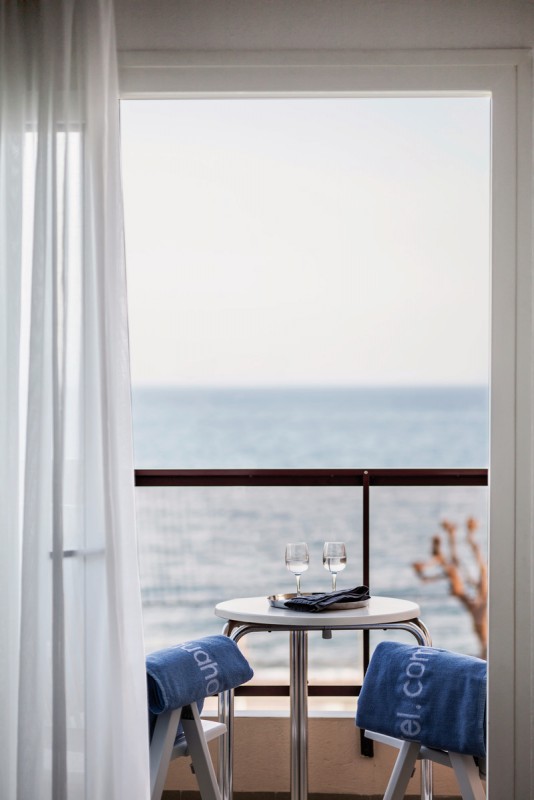 AQUA Hotel Promenade & Spa - Balkonbeispiel Doppelzimmer Premium Meerblick (Zimmercodierung DM1)
