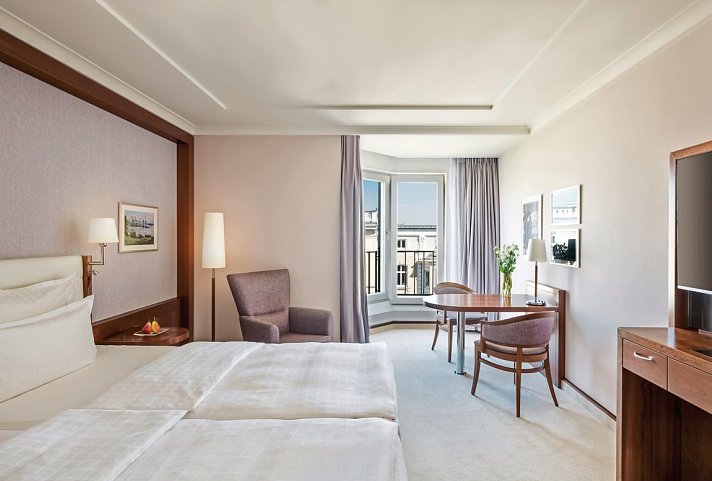 Grand Elysée Hamburg - Wohnbeispiel Doppelzimmer Grand Classic (Zimmercodierung DB1)