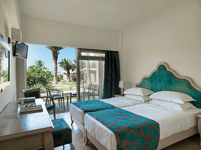 Creta Beach - Wohnbeispiel Doppelzimmer Gartenblick (Zimmercodierung D1G)