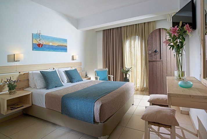 Coriva Beach - Wohnbeispiel Doppelzimmer Gartenblick (Zimmercodierung DBG)