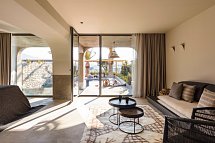 Minos Palace Hotel & Suites - Wohnbeispiel Suite Waterfall Meerblick Privatpool (Zimmercodierung W1M)