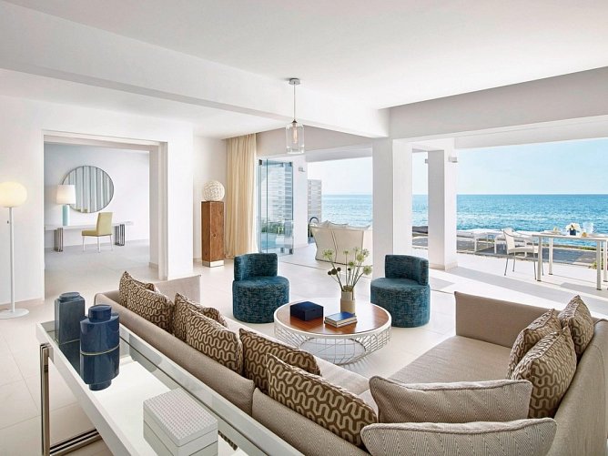 Grecotel LUX ME White - Wohnbeispiel Villa White Privat Pool Meeresfront (Zimmercodierung VBR)