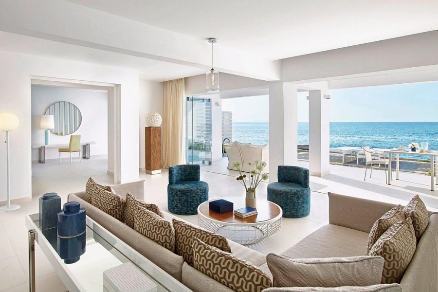 Grecotel LUX ME White - Wohnbeispiel Villa White Privat Pool Meeresfront (Zimmercodierung VBR)