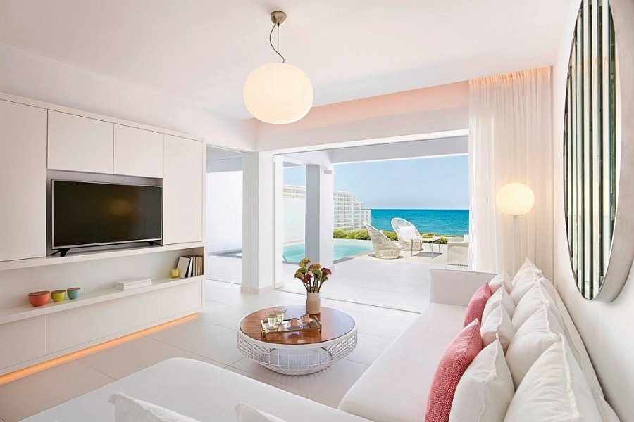 Grecotel LUX ME White - Wohnbeispiel Villa White Privat Pool Meeresfront (Zimmercodierung VBR)