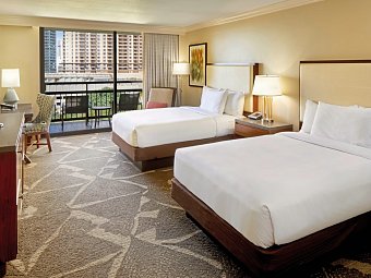 Hilton Hawaiian Village Waikiki Beach Resort - Wohnbeispiel Resort View (Zimmercodierungen UB3, UP2, UB6 & UB8)