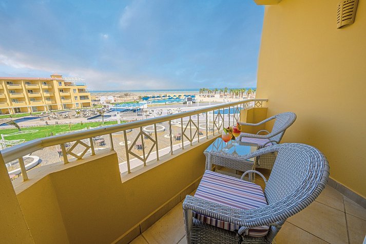 Amwaj Beach Club Abu Soma - Wohnbeispiel Doppelzimmer Standard Meerblick (Zimmercodierungen DGM & DCM)