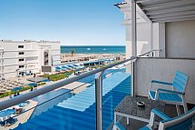 Pickalbatros Blu Spa Resort - Beispiel Balkon Doppelzimmer Premium Meerblick (Zimmercodierung DMM)