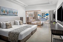 Albatros Makadi Resort - Wohnbeispiel Familienzimmer Poolblick (Zimmercodierungen F1P & FDP)