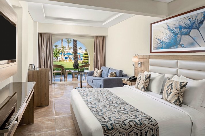 Pickalbatros Dana Beach Resort - Wohnbeispiel Doppelzimmer Standard Gartenblick (Zimmercodierungen DGG, DG3, DCG, DC1, DFG & EFG)
