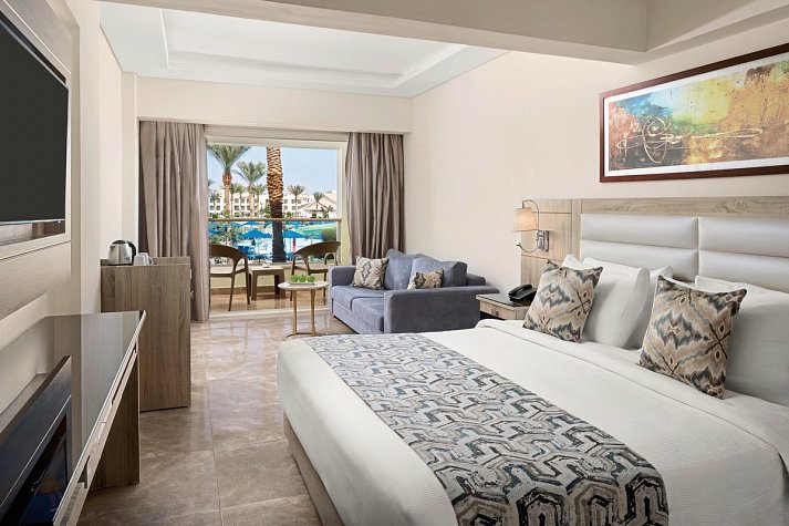 Pickalbatros Dana Beach Resort - Wohnbeispiel Doppelzimmer Standard Poolblick (Zimmercodierungen DGP & DCP)