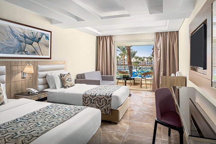 Pickalbatros Dana Beach Resort - Wohnbeispiel Doppelzimmer Superior Poolblick (Zimmercodierungen DSP & DC6)