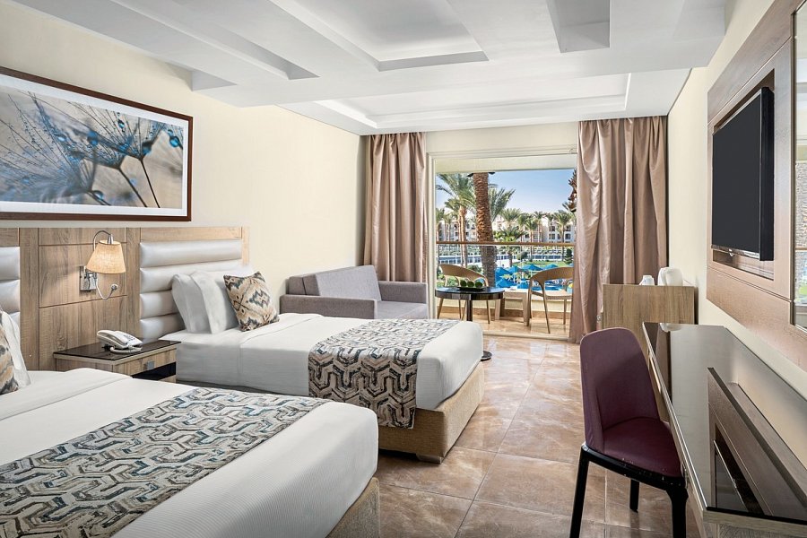 Pickalbatros Dana Beach Resort - Wohnbeispiel Doppelzimmer Superior Poolblick (Zimmercodierungen DSP & DC6)
