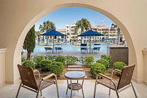 Pickalbatros White Beach Resort - Hurghada - Beispiel Terrasse Doppelzimmer Deluxe Poolblick (Zimmercodierungen DDP, DCP, DFP & EFP)