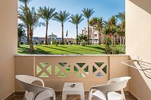 Pickalbatros Aqua Blu Resort Hurghada - Beispiel Balkon Doppelzimmer Gartenblick (Zimmercodierungen DGG, D1G, DCP & DP1)