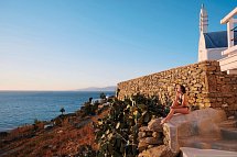 Boheme Mykonos - Wohnbsp. Suite Bohemian Meerblick mit Outdoor-Jacuzzi (Zimmercodierung W1M)