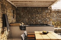 Boheme Mykonos - Wohnbeispiel Suite Honeymoon Meerblick (Zimmercodierung WHM)