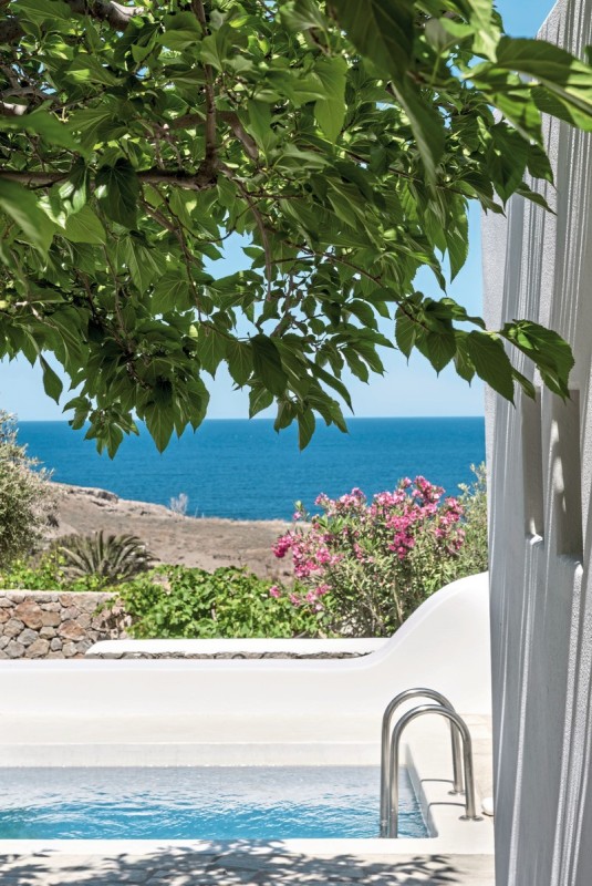 Anema Luxury Suites and Villas - Wohnbeispiel Vorias Suite mit Meerblick (Zimmercodierung W1M)