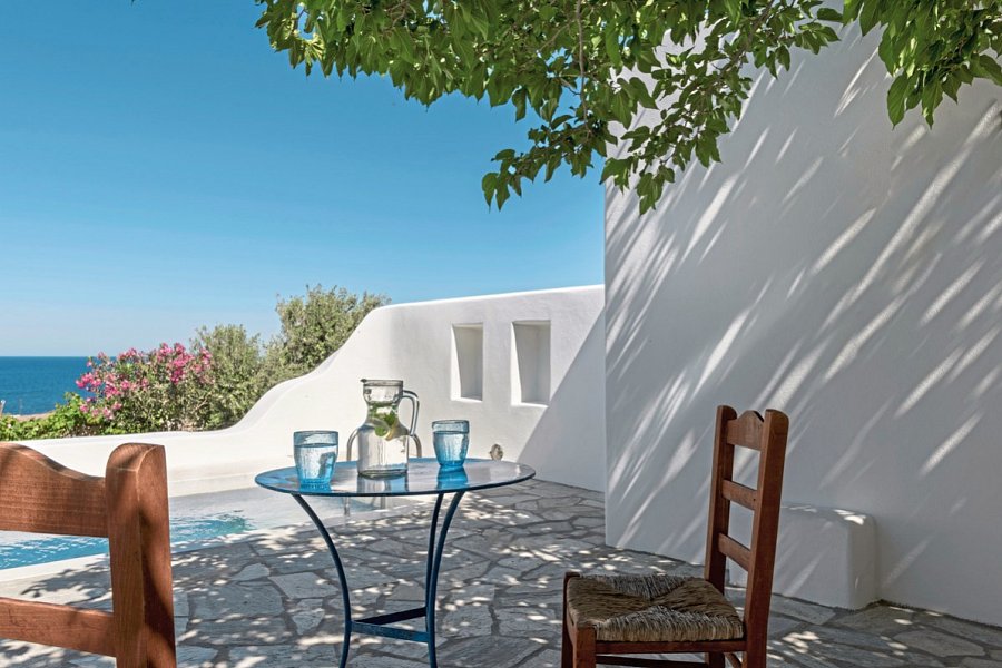 Anema Luxury Suites and Villas - Wohnbeispiel Vorias Suite mit Meerblick (Zimmercodierung W1M)