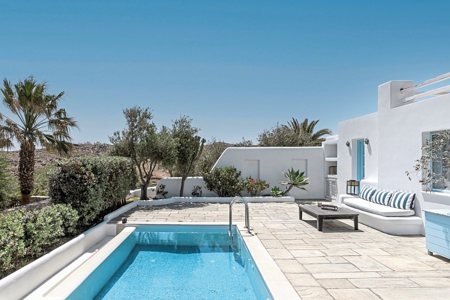 Anema Luxury Suites and Villas - Wohnbeispiel Skiron Suite 2 Schlafzimmer mit Meerblick (Zimmercodierung WBM)