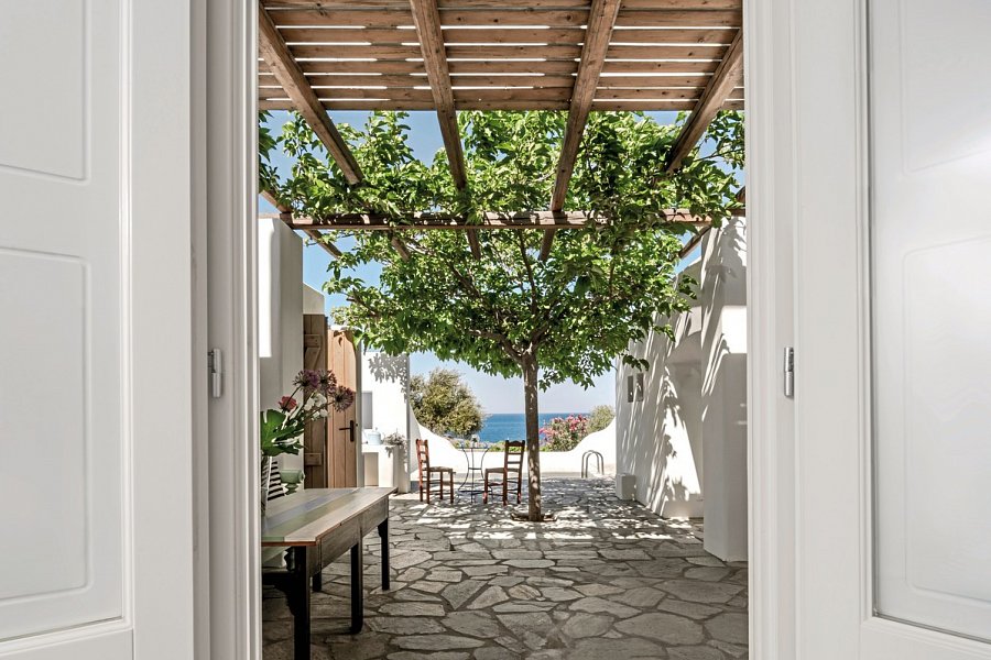 Anema Luxury Suites and Villas - Wohnbeispiel Vorias Suite mit Meerblick (Zimmercodierung W1M)