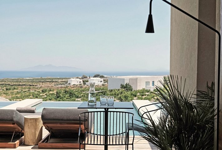 Magma Resort Santorini, Part of the Unbound Collection by Hyatt - King Room Sea View with Private Pool (Zimmercodierung DB2)