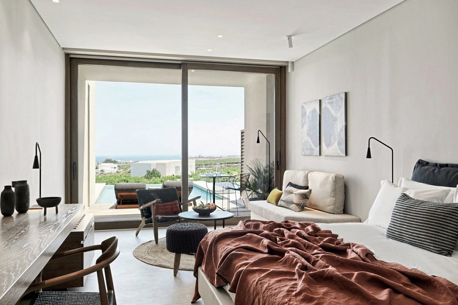 Magma Resort Santorini, Part of the Unbound Collection by Hyatt - King Sea View with Private Pool