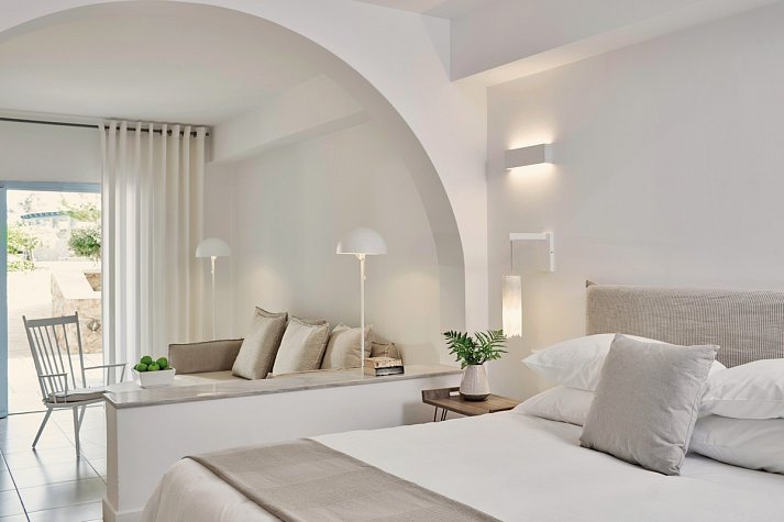 Santo MiraMare Resort - Wohnbeispiel Juniorsuite (Zimmercodierung JB1)