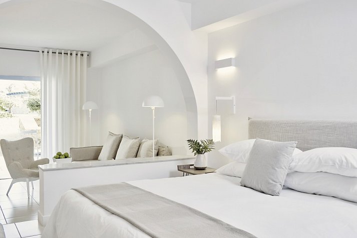 Santo MiraMare Resort - Wohnbeispiel Juniorsuite (Zimmercodierung JB1)