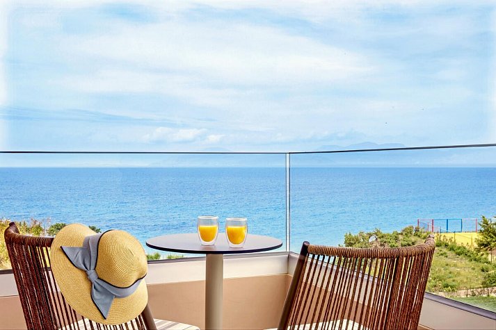 Zeus Kos Beach - Wohnbeispiel Doppelzimmer Deluxe Meerblick (Zimmercodierung DDM)