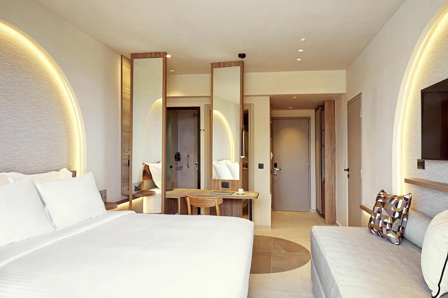 Zeus Kos Beach - Wohnbeispiel Doppelzimmer Deluxe Meerblick (Zimmercodierung DDM)