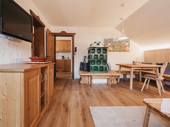 Naturel Hoteldorf SCHÖNLEITN - Wohnbeispiel Appartement Felsenfest 3 Raum (Zimmercodierung OF1)