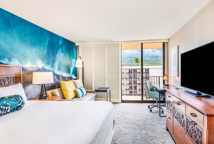 Courtyard King Kamehameha's Kona Beach Hotel - Wohnbeispiel Resort View (Zimmercodierungen UB1, UB2, UB3 & UB4)