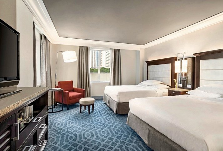 Hilton Checkers Los Angeles - Wohnbeispiel 2 Double Beds (Zimmercodierung UG4)
