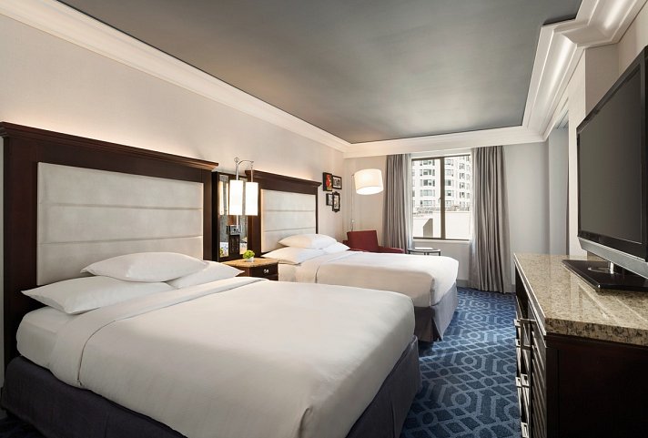 Hilton Checkers Los Angeles - Wohnbeispiel 2 Double Beds (Zimmercodierung UG4)