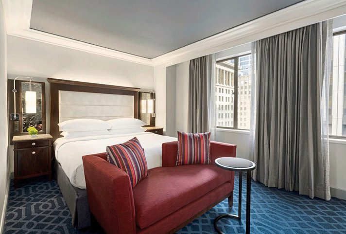 Hilton Checkers Los Angeles - Wohnbeispiel 1 King (Zimmercodierung UG2)