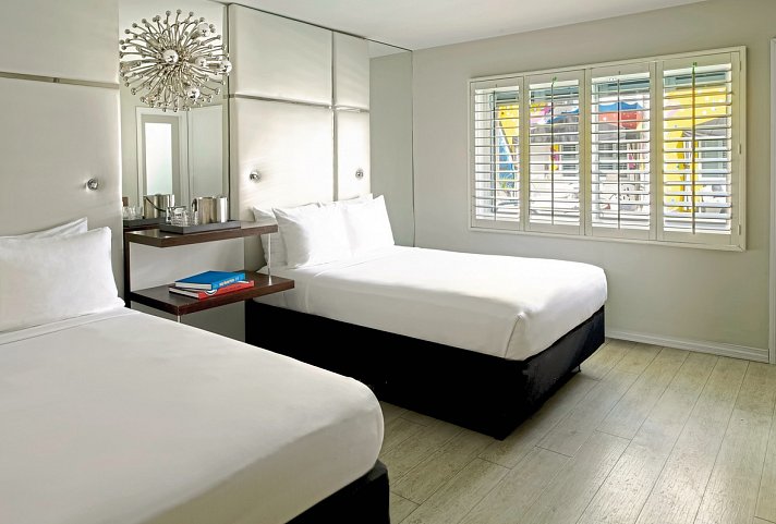 Hotel Ziggy - Wohnbeispiel Standard 2 Doubles (Zimmercodierung UG2)