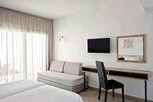 Atlantica Panthea Resort - Wohnbeispiel Doppelzimmer Gartenblick und Doppelzimmer Meerblick (Zimmercodierungen DBG & DBM)