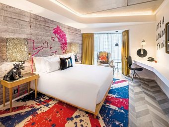 nhow London - Wohnbeispiel Doppelzimmer Superior (Zimmercodierung DS6)