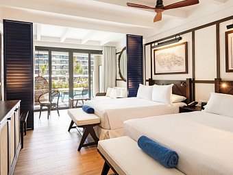 Ocean Coral Spring - Wohnbeispiel Juniorsuite Swim-up (Zimmercodierung JBQ)