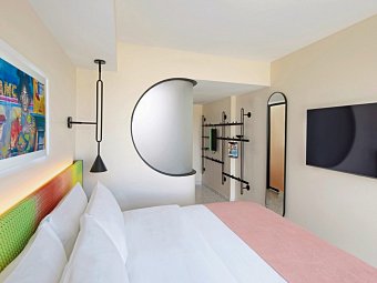 Moxy South Beach - Wohnbeispiel King Room (Zimmercodierung UG2)