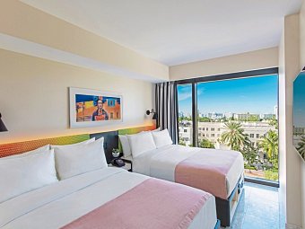 Moxy South Beach - Wohnbeispiel Queen/Queen (Zimmercodierung UG3)