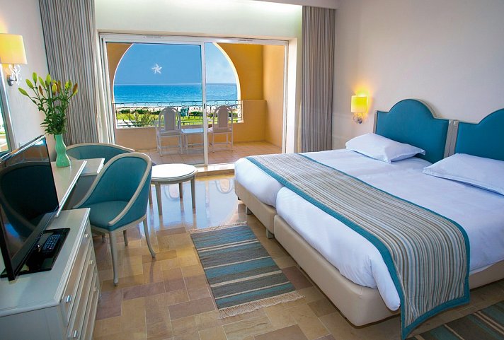 Iberostar Waves Averroes - Wohnbeispiel Doppelzimmer Meerblick (Zimmercodierungen DBM, D1M, D2M, D3M, DBC & D1C)